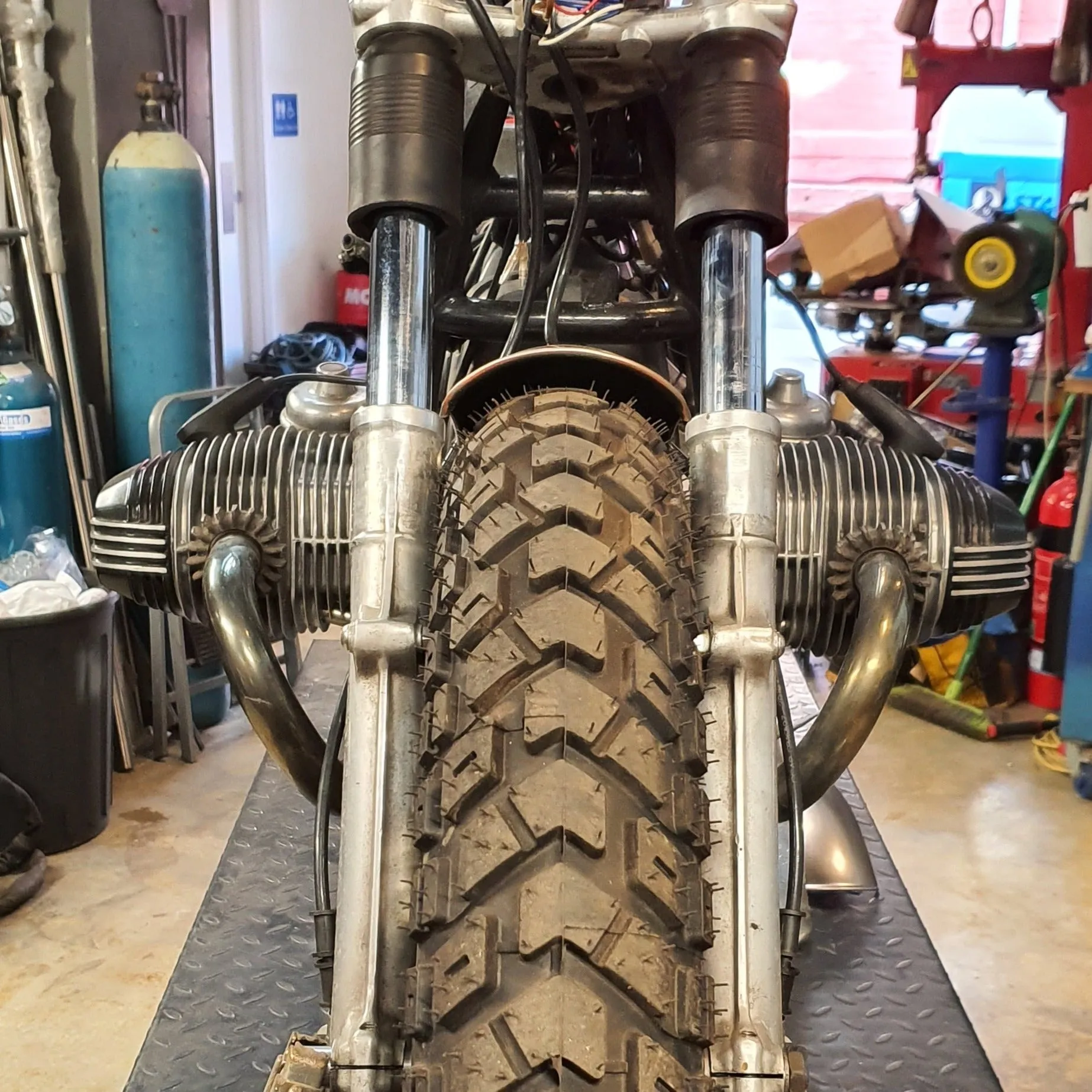 BMW R100 Front fender steel/painted