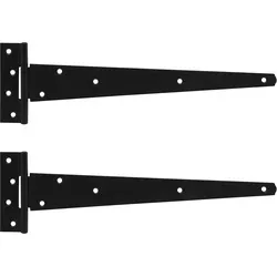 GateMate Medium Tee Hinges 350mm Epoxy Black