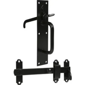 GateMate Suffolk Latch Epoxy Black