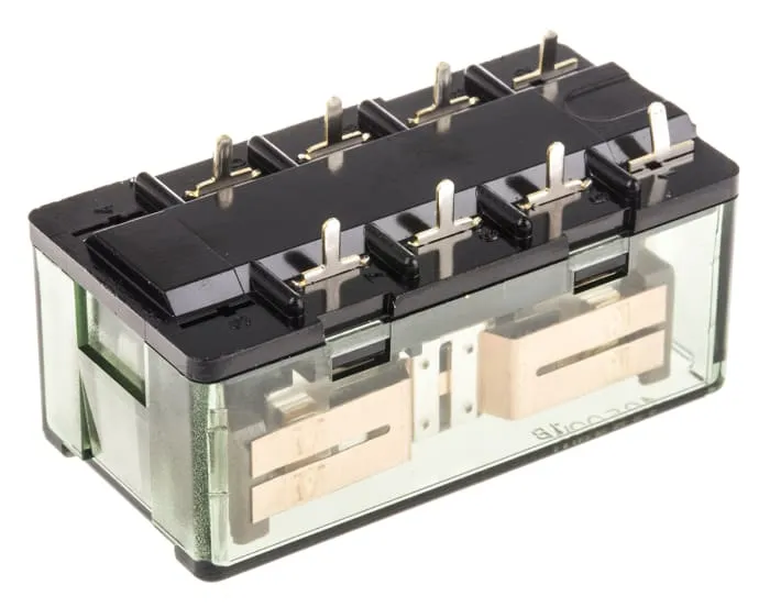 Panasonic DPDT Non-Latching Relay PCB Mount, 24V dc Coil, 15 A