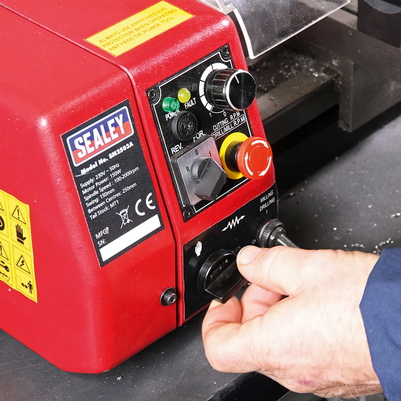 Sealey SM2503 Mini Lathe & Drilling Machine 150W 230V