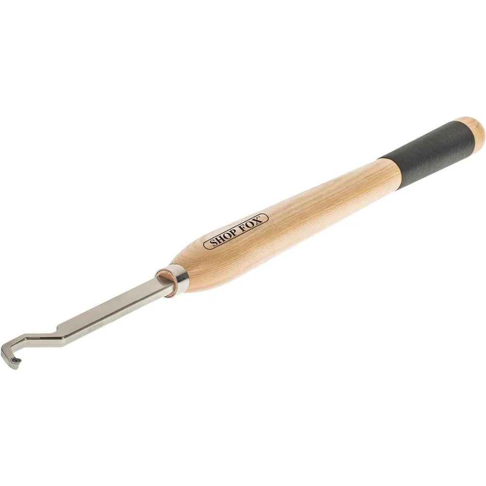 Shop Fox D4493 - Curved Neck Carbide Tipped Lathe Chisel, Inside Hollower