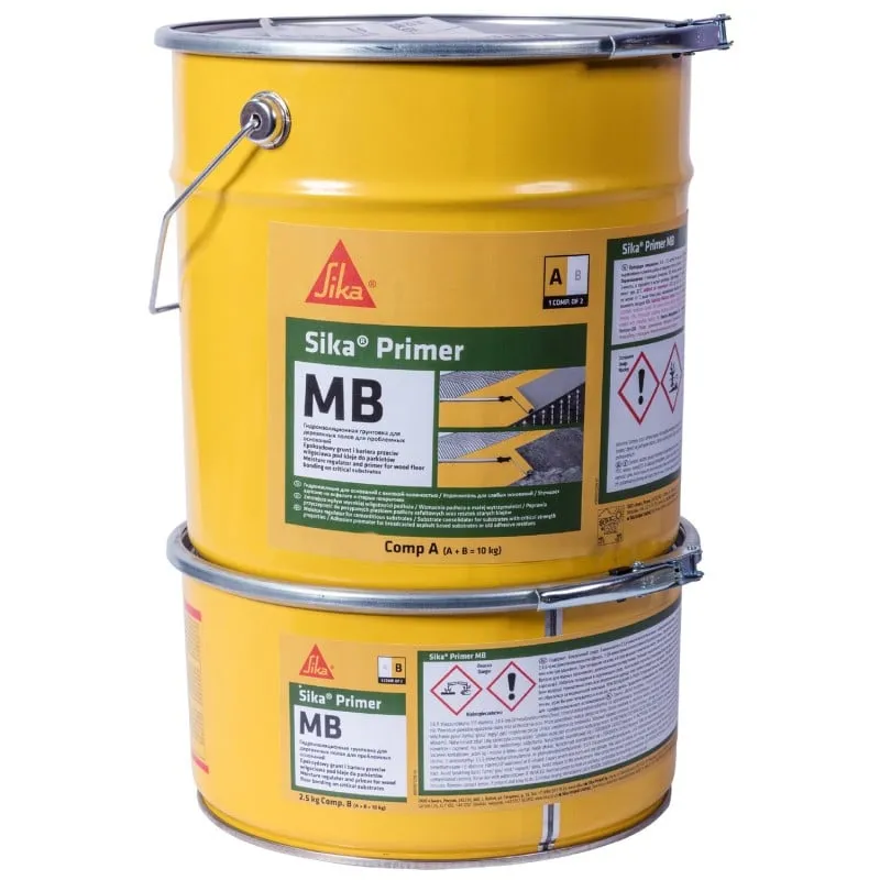 Sika MB Primer Epoxy Moisture Barrier Wood Flooring Primer 10kg 703839